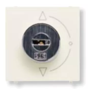 N2253.2 BL Механизм выключателя с ключом на 2 положения, без фиксации, 2-модульный, серия Zenit, цвет альпийский белый, ABB