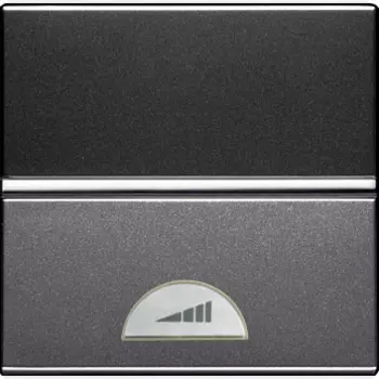 N2260.1 AN Механизм универсального электронного клавишного светорегулятора 60-500 Вт, 2-модульный, серия Zenit, цвет антрацит, ABB