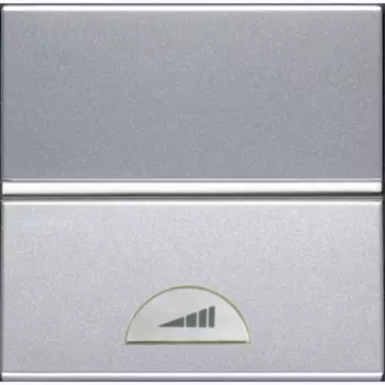 N2260.1 PL Механизм универсального электронного клавишного светорегулятора 60-500 Вт, 2-модульный, серия Zenit, цвет серебристый, ABB