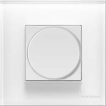 N2260.2 BL Механизм электронного поворотного светорегулятора 60-400 Вт, 2-модульный, серия Zenit, цвет альпийский белый, ABB