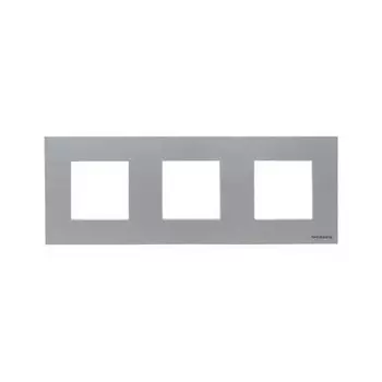 N2273 PL Рамка Zenit Серебро 3-постовая ABB
