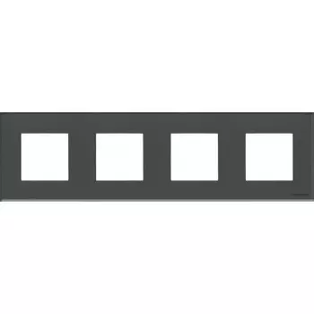 N2274 CF Рамка Zenit Графит 4-постовая ABB