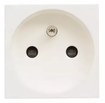 N2287 BL Розетка французского стандарта с центральным контактом заземления, со шторками, 16А / 250 В, серия Zenit, цвет альпийский белый, ABB