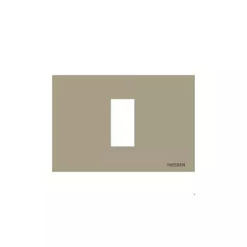 N2471 CV Рамка итальянского стандарта Zenit Шампань 1 модуль ABB