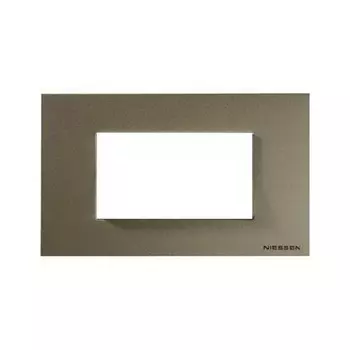 N2474 CV Рамка итальянского стандарта Zenit Шампань 4 модуля ABB