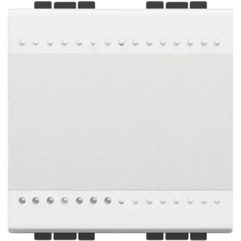 N4005M2A LivingLight Кнопка с автоматическими клеммами, размер 2 модуля Bticino