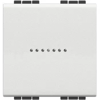 N4051M2AN Выключатель Axial, 16 А 250 В~ 2 модуля. Цвет Белый. Bticino Livinglight