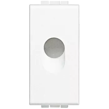 N4953 Заглушка с отверстием 9 мм, размер 2 модуля Bticino