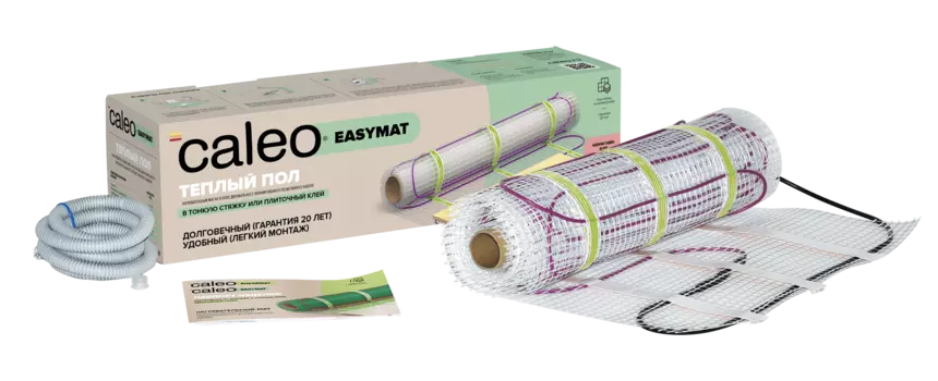 Нагревательный мат для теплого пола CALEO EASYMAT 140 Вт/м2, 12 м2 УП-00000318