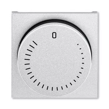 Накладка ABB Levit для механизма регулирования скорости вращения вентилятора серебро / дымчатый чёрный 3294H-A00130 70 2CHH940130A4070