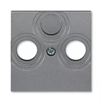 Накладка ABB Levit для розеток TV-R / TV-R-SAT сталь 5011H-A00300 69 2CHH080300A4069