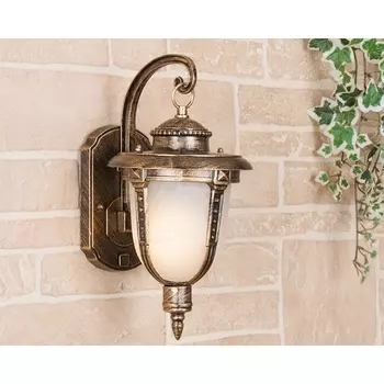 Настенный фонарь уличный Atlas черное золото Atlas D (GLYF-2010D) черное золото Elektrostandard a028011