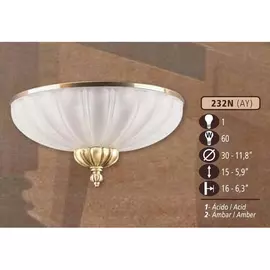 Настенный светильник 232N 232N/1 AY AMBER Riperlamp