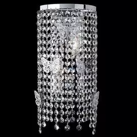 Настенный светильник Eurosvet 10015/2 хром/прозрачный хрусталь Strotskis