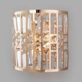 Настенный светильник Lory 10116/2 золото/прозрачный хрусталь Strotskis Eurosvet