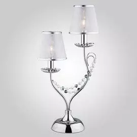 Настольная лампа Eurosvet 01069/2 хром/прозрачный хрусталь Strotskis