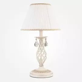 Настольная лампа Eurosvet Amelia 10054/1 белый с золотом/прозрачный хрусталь Strotskis