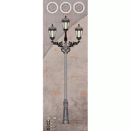 Наземный фонарь 598A 598A/3 0 CRYSTAL CLEAR / PROTECTION IP65 Riperlamp