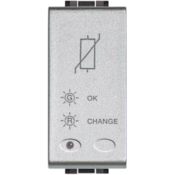 NT4536 Однополюсный разрядник для установки совместно с розетками сети питания 1 модуль Bticino