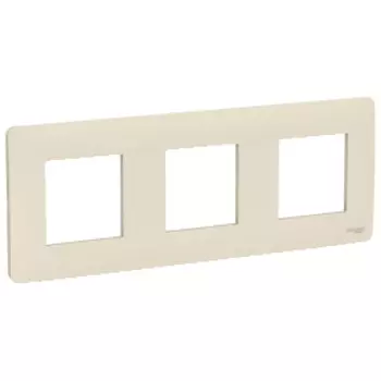 NU200644 Рамка Unica Studio Бежевый 3-постовая Schneider Electric