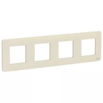 NU200844 Рамка Unica Studio Бежевый 4-постовая Schneider Electric