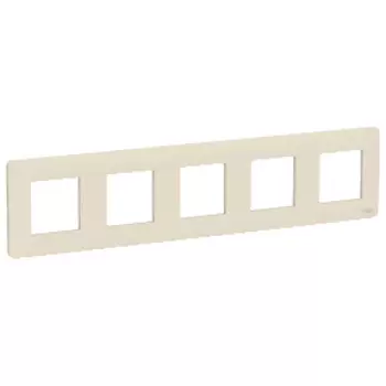 NU201044 Рамка Unica Studio Бежевый 5-постовая Schneider Electric