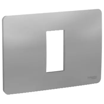NU210130 Рамка Unica Modular Алюминий 1-постовая Schneider Electric