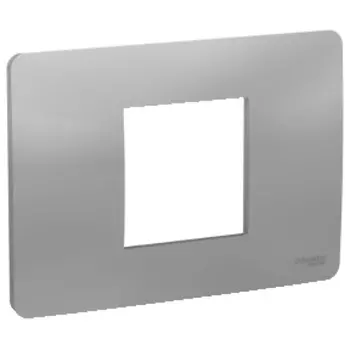 NU210230 Рамка Unica Modular Алюминий 2-модульная-постовая Schneider Electric