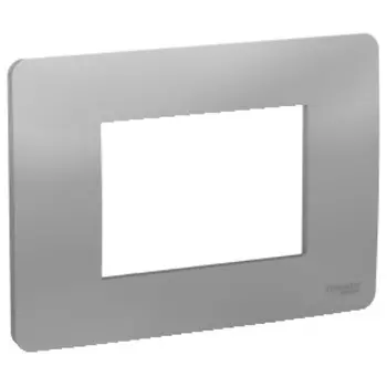 NU210330 Рамка Unica Modular Алюминий 3-модульная-постовая Schneider Electric