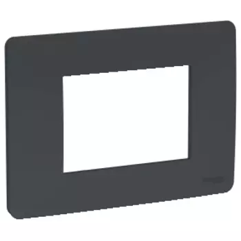 NU210354 Рамка Unica Modular Антрацит 3-модульная-постовая Schneider Electric