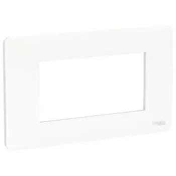 NU210418 Рамка Unica Modular Белый 4-модульная-постовая Schneider Electric