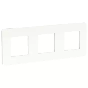 NU280618 Рамка Unica Studio Color Белый 3-постовая Schneider Electric