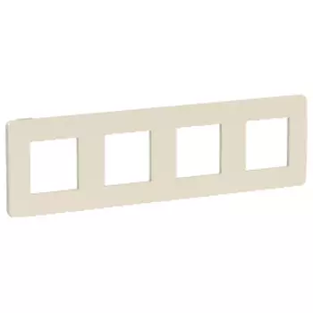 NU280844 Рамка Unica Studio Color Бежевый 4-постовая Schneider Electric
