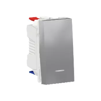 NU310330S Переключатель 1-клавишный, с нейтралью, сх.6а, 1 Модуль, Алюминий Schneider Electric