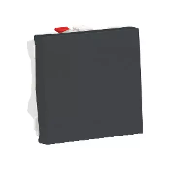 NU320154 Выключатель 1-клавишный, сх. 1 10 AX, 250 В, 2 модуля, Антрацит Schneider Electric