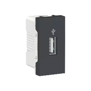 NU342954 USB-коннектор, 1 Модуль, Антрацит Schneider Electric