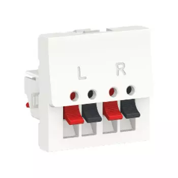 NU348618 Аудиорозетка, 2 модуля, Белый Schneider Electric