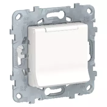 NU503718TA Розетка с заземл., со шторками, с крышкой, 16 А, 250 В, IP40, Белый Schneider Electric