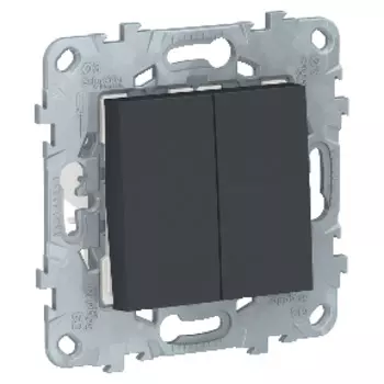 NU521554 Переключатель 2-клав, перекрестный, 2 x сх. 7 10 AX, 250 В, Антрацит Schneider Electric