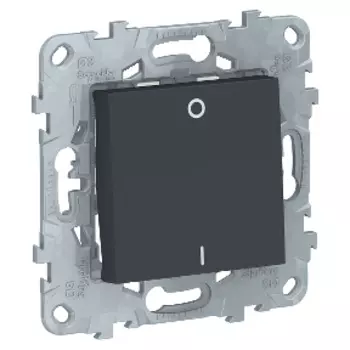 NU526254 Выключатель двухполюсный, 1-клавишный, сх. 2 16 AX, 250 В, Антрацит Schneider Electric