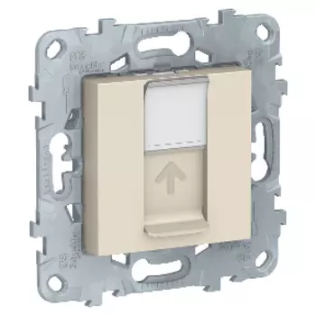 NU541144 Розетка компьютерная, RJ45, одиночная, кат. 5е UTP, Бежевый Schneider Electric