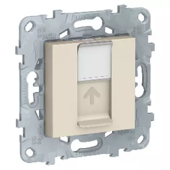 NU541554 Розетка компьютерная, RJ45, одиночная, кат. 6 UTP, Антрацит Schneider Electric