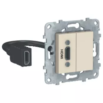 NU543044 Розетка HDMI, Бежевый Schneider Electric