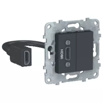 NU543054 Розетка HDMI, Антрацит Schneider Electric