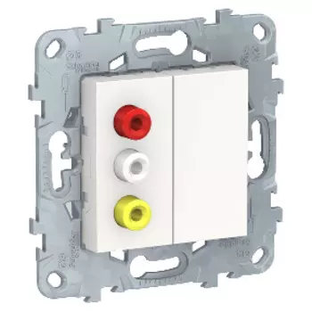 NU543118 Розетка 3 RCA, Белый Schneider Electric