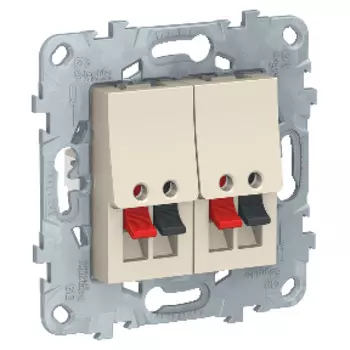 NU548944 Аудиорозетка двойная, Бежевый Schneider Electric