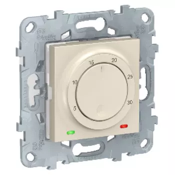 NU550144 Термостат электронный, 8А, встроенный термодатчик, Бежевый Schneider Electric
