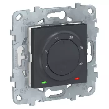 NU550154 Термостат электронный, 8А, встроенный термодатчик, Антрацит Schneider Electric