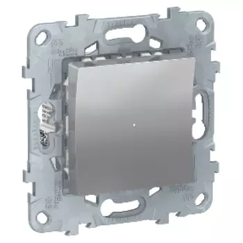 NU551530 LED светорегулятор Wiser нажимной, универсальный 7-200Вт, Алюминий Schneider Electric