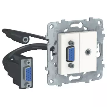 NU593218 Розетка HD15+Minijack, Белый Schneider Electric